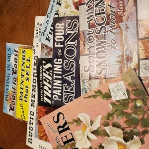 Vintage instructional how to paint books